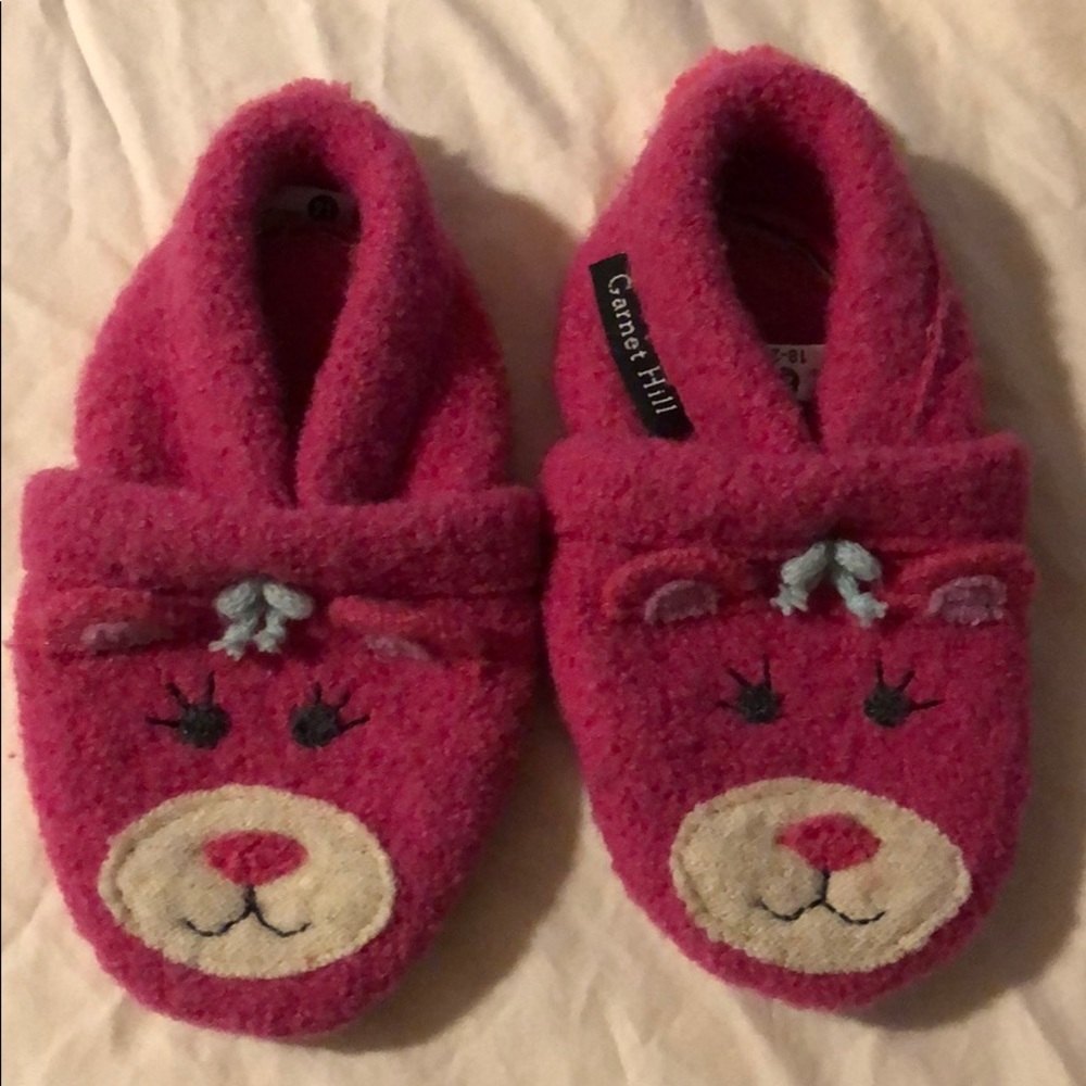 Garnet Hill wool slippers 18-24 months